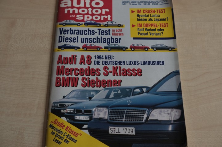 Deckblatt Auto Motor und Sport (02/1994)